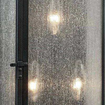 Feiss Pediment 24" High Zinc 3-Light Outdoor Wall Light 4 Feiss Pediment 24" High Zinc 3-Light Outdoor Wall Light - Image 2