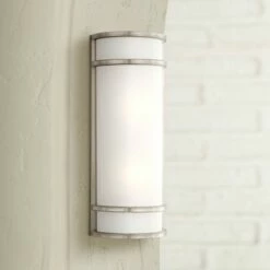 Minka Lavery Bay View 20" High Brushed Steel Outdoor Pocket Light