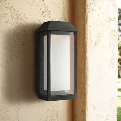 Feiss McHenry 17 1/4" High Black LED Outdoor Wall Light 2 Feiss McHenry 17 1/4" High Black LED Outdoor Wall Light