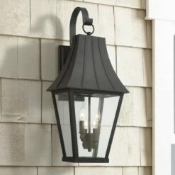 Minka Lavery Chateau Grande 28" High Coal Outdoor Wall Light