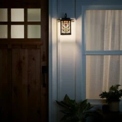 11.75" 1-Light Mission Style Outdoor Wall Lantern Sconce Oil Rubbed Bronze - River of Goods 12 11.75" 1-Light Mission Style Outdoor Wall Lantern Sconce Oil Rubbed Bronze - River of Goods -Outdoor Lighting Official Shop unnamed file 4640