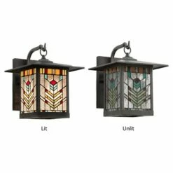 11.75" 1-Light Mission Style Outdoor Wall Lantern Sconce Oil Rubbed Bronze - River of Goods 13 11.75" 1-Light Mission Style Outdoor Wall Lantern Sconce Oil Rubbed Bronze - River of Goods -Outdoor Lighting Official Shop unnamed file 4641