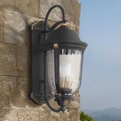Minka Lavery Peale Street 28" H Sand Coal and Vermeil Gold Outdoor Wall Light 3 Minka Lavery Peale Street 28" H Sand Coal and Vermeil Gold Outdoor Wall Light
