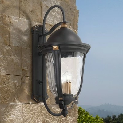 Minka Lavery Peale Street 33" H Sand Coal and Vermeil Gold Outdoor Wall Light 3 Minka Lavery Peale Street 33" H Sand Coal and Vermeil Gold Outdoor Wall Light