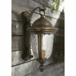 Minka Lavery Havenwood 31 1/4" H Tavira Bronze and Alder Silver Outdoor Wall Light