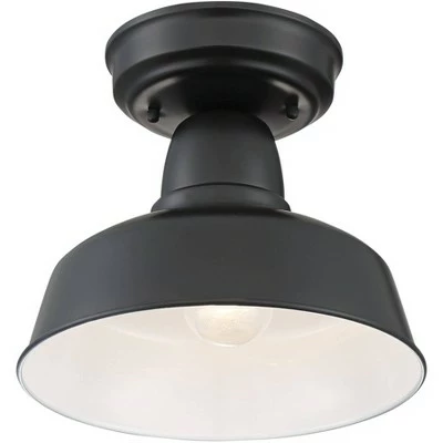John Timberland Rustic Outdoor Ceiling Light Fixture Urban Barn Farmhouse Black 10 1/4" for House Porch Patio 6 John Timberland Rustic Outdoor Ceiling Light Fixture Urban Barn Farmhouse Black 10 1/4" for House Porch Patio - Image 5