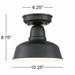 John Timberland Rustic Outdoor Ceiling Light Fixture Urban Barn Farmhouse Black 10 1/4" for House Porch Patio 12 John Timberland Rustic Outdoor Ceiling Light Fixture Urban Barn Farmhouse Black 10 1/4" for House Porch Patio -Outdoor Lighting Official Shop unnamed file 4680