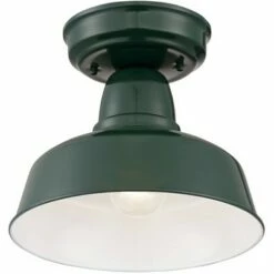John Timberland Rustic Outdoor Ceiling Light Fixture Urban Barn Dark Green 10 1/4" for Exterior House Porch Patio -Outdoor Lighting Official Shop unnamed file 4692