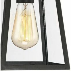 John Timberland Modern Outdoor Ceiling Light Fixture Mystic Black 6" Clear Glass Damp Rated for Exterior House Porch Patio -Outdoor Lighting Official Shop unnamed file 4704