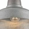 John Timberland Industrial Farmhouse Outdoor Ceiling Light Fixtures Set of 2 Galvanized Metal 8 3/4" Exterior House Porch Patio
