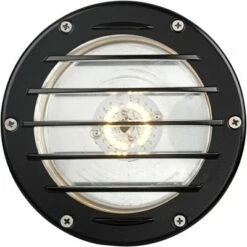 John Timberland Black Die-Cast Aluminum Large LED In-Ground Well Light