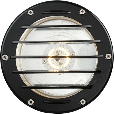 John Timberland Black Die-Cast Aluminum Large LED In-Ground Well Light 3 John Timberland Black Die-Cast Aluminum Large LED In-Ground Well Light