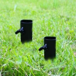 Sunnydaze Decor Sunnydaze Outdoor Universal Steel Metal Ground Stake Accessory for Patio and Lawn Citronella Torches - Black - 4pk