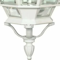 3 Light Outdoor Wall Lantern Sconce White - Aurora Lighting