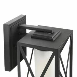 12.2" Metal/Glass Outdoor Wall Lamp Black - LNC -Outdoor Lighting Official Shop unnamed file 4973