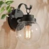 Metal/Glass Globe Outdoor Wall Lamp - LNC Black -Outdoor Lighting Official Shop unnamed file 4974