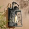 12.5" Metal/Glass "X" Outdoor Wall Lamp - LNC Black -Outdoor Lighting Official Shop unnamed file 4999