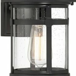 Outdoor Lighting Official Shop 15 Franklin Iron Works Callaway 11 3/4" High Black Outdoor Lantern Wall Light