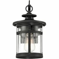 Franklin Iron Works Callaway 11 3/4" High Black Outdoor Lantern Wall Light -Outdoor Lighting Official Shop unnamed file 5010