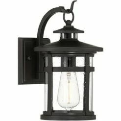 Franklin Iron Works Callaway 11 3/4" High Black Outdoor Lantern Wall Light -Outdoor Lighting Official Shop unnamed file 5011