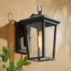 11.8" Metal/Glass Outdoor Wall Lamp Black - LNC -Outdoor Lighting Official Shop unnamed file 5014
