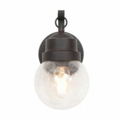 2pk Metal/Glass Globe Outdoor Wall Lamps - LNC Black -Outdoor Lighting Official Shop unnamed file 5033