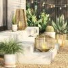 Tumbler Basket Weave Outdoor Lantern with LED Candle Gold - Project 62™ -Outdoor Lighting Official Shop unnamed file 555