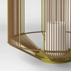 Tumbler Basket Weave Outdoor Lantern with LED Candle Gold - Project 62™ -Outdoor Lighting Official Shop unnamed file 557