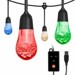 24ct Café Outdoor String Lights Integrated LED Bulb - Black Wire - Enbrighten -Outdoor Lighting Official Shop unnamed file 56
