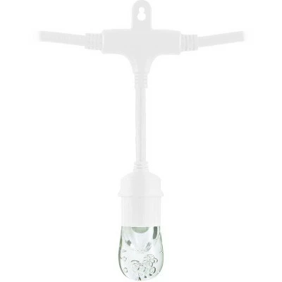 24ct Classic Café Integrated LED Bulb Outdoor String Lights White - White Wire - Enbrighten 3 24ct Classic Café Integrated LED Bulb Outdoor String Lights White - White Wire - Enbrighten