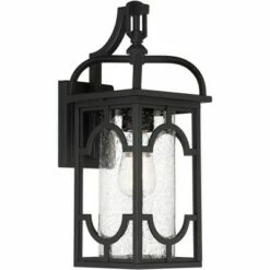 Franklin Iron Works Contemporary Lantern Outdoor Wall Light Fixture Black 17 1/2" Clear Seedy Glass for Exterior House Porch Patio 11 Franklin Iron Works Contemporary Lantern Outdoor Wall Light Fixture Black 17 1/2" Clear Seedy Glass for Exterior House Porch Patio -Outdoor Lighting Official Shop unnamed file 579
