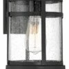 Franklin Iron Works Modern Outdoor Wall Light Fixture Black 14 3/4" Clear Glass for Exterior House Porch Patio Outside Deck Garage