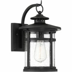 Franklin Iron Works Modern Outdoor Wall Light Fixture Black 14 3/4" Clear Glass for Exterior House Porch Patio Outside Deck Garage -Outdoor Lighting Official Shop unnamed file 585