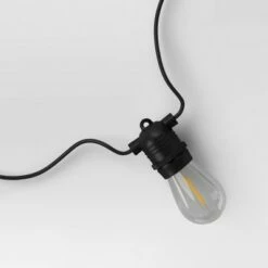 Smith & Hawken Solar LED String Lights with Edison Bulbs - Black Wire - Smith & Hawken™ -Outdoor Lighting Official Shop unnamed file 66