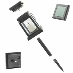 Alpine Corporation Set of 6 Outdoor Solar Powered Hanging/Stake Lanterns Black -Outdoor Lighting Official Shop unnamed file 668