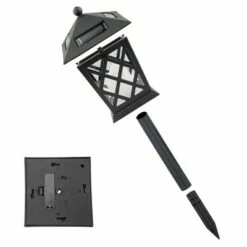 Alpine Corporation Set of 4 Outdoor Solar Powered Pathway LED Light Stakes Black 11 Alpine Corporation Set of 4 Outdoor Solar Powered Pathway LED Light Stakes Black -Outdoor Lighting Official Shop unnamed file 690