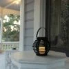 Alpine Corporation Solar Outdoor Lantern with Shepherd Hook Stake Black -Outdoor Lighting Official Shop unnamed file 693