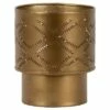 Antique Brass Pierced Metal Pillar Candle Holder - Foreside Home & Garden -Outdoor Lighting Official Shop unnamed file 707