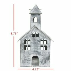 Small White Metal Candle Luminary - Foreside Home & Garden -Outdoor Lighting Official Shop unnamed file 716