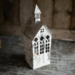 Large White Metal Candle Luminary - Foreside Home & Garden -Outdoor Lighting Official Shop unnamed file 730