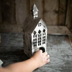 Large White Metal Candle Luminary - Foreside Home & Garden -Outdoor Lighting Official Shop unnamed file 733