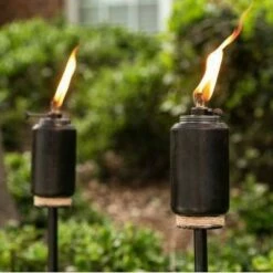 65" Adjustable Flame Patio Torch Resin Black - TIKI -Outdoor Lighting Official Shop unnamed file 747