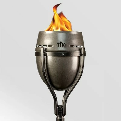 Tiki Brand 65" Island King Lanai Large Flame Torch Gunmetal Finish 3 Tiki Brand 65" Island King Lanai Large Flame Torch Gunmetal Finish
