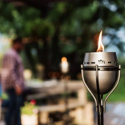 Tiki Brand 65" Island King Lanai Large Flame Torch Gunmetal Finish 4 Tiki Brand 65" Island King Lanai Large Flame Torch Gunmetal Finish - Image 2