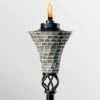 Tiki Brand 62" Hosta Metal Torch Gray Mosaic -Outdoor Lighting Official Shop unnamed file 769