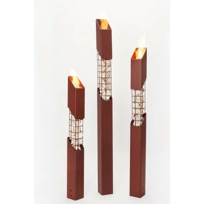 Mason Torch Small - Rust - Terra Flame 3 Mason Torch Small - Rust - Terra Flame