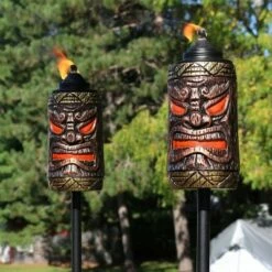 Sunnydaze Decor Sunnydaze Outdoor 3-in-1 Adjustable Height Tiki Face Patio and Lawn Torch Light Set - 2pk -Outdoor Lighting Official Shop unnamed file 797