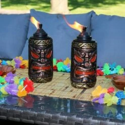 Sunnydaze Decor Sunnydaze Outdoor 3-in-1 Adjustable Height Tiki Face Patio and Lawn Torch Light Set - 2pk -Outdoor Lighting Official Shop unnamed file 799