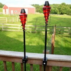 Sunnydaze Decor Sunnydaze Outdoor Adjustable Height Glass and Metal Swirl Patio and Lawn Citronella Torch Set - Red - 4pk 10 Sunnydaze Decor Sunnydaze Outdoor Adjustable Height Glass and Metal Swirl Patio and Lawn Citronella Torch Set - Red - 4pk -Outdoor Lighting Official Shop unnamed file 809