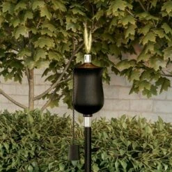 Nature Spring 45" Adjustable Black Metal Flame Torch Lamp -Outdoor Lighting Official Shop unnamed file 873